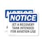 Signmission Jet-A Recovery Tank Intended For Aviation Use, 5 in W x Rectangle, Vinyl Decal OS-2PACK-NS-D-35-L-13762 - alternate 1